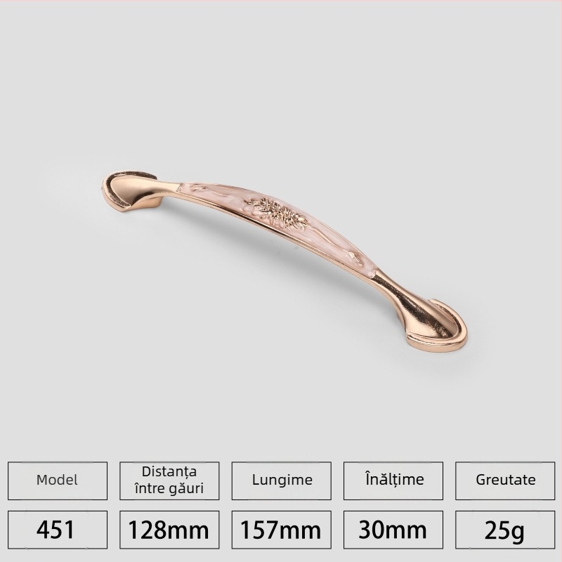 Mâner pentru ușa garderobei, aliaj de aluminiu, stil european modern minimalist, modelul 7603
