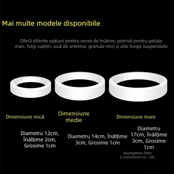 Inel de alimentare pentru acvariu cu alimentator plutitor, anti-alunecare (Material: Altul; Brand: Sheng bangrong; Potrivit pentru: Acvarii; Import: Nu; Ambalaj: Altul)