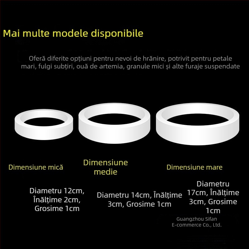 Inel de alimentare pentru acvariu cu alimentator plutitor, anti-alunecare (Material: Altul; Brand: Sheng bangrong; Potrivit pentru: Acvarii; Import: Nu; Ambalaj: Altul)
