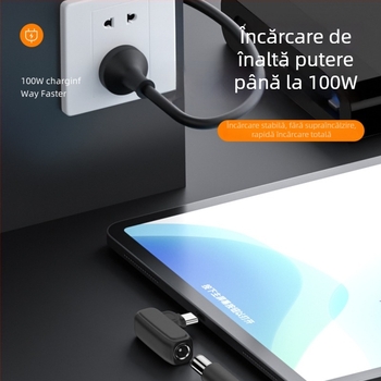 Adaptor PD: DC femelă la USB-C masculin, 100W, suport PD 5/9/20V