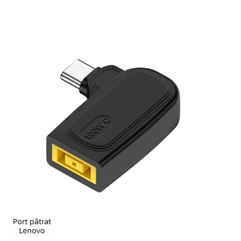 Adaptor PD: DC femelă la USB-C masculin, 100W, suport PD 5/9/20V