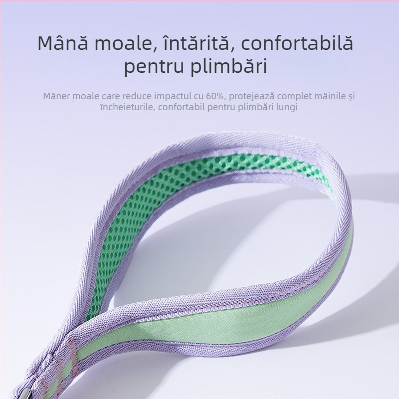 Lesă de câine Sour bear, poliester, lungime fixă, pentru animale de companie