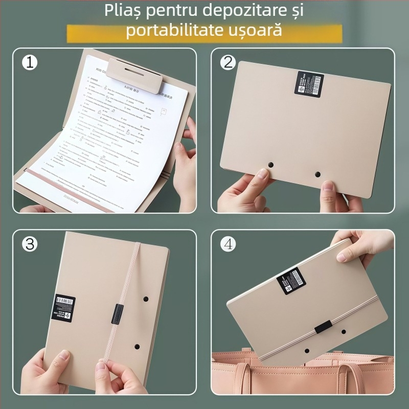 Dosar din plastic cu un singur clemă, vertical pentru documente, lățime spate aproximativ 167 mm