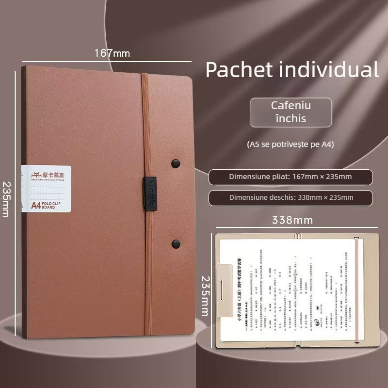 Dosar din plastic cu un singur clemă, vertical pentru documente, lățime spate aproximativ 167 mm