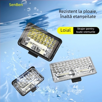 LED Lumină de lucru cu unghi larg pentru camioane și vehicule off-road, 12/24V, 30W, 15000 lm, 3000K, aliaj de aluminiu