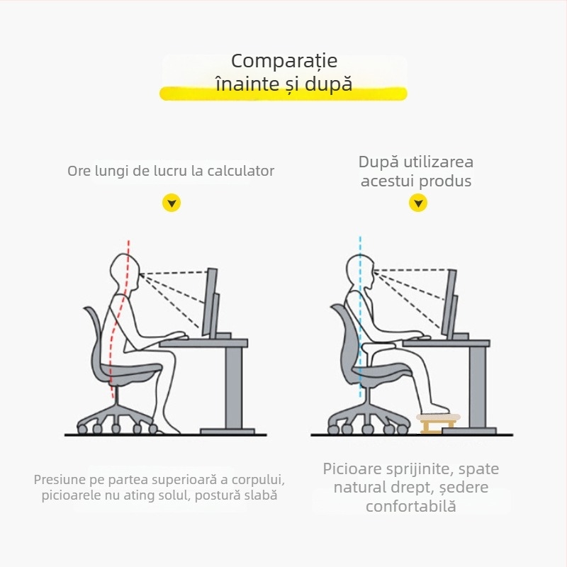 Taburet pentru picioare din lemn, stil japonez, multifuncțional, pentru copii, adulți și persoane în vârstă