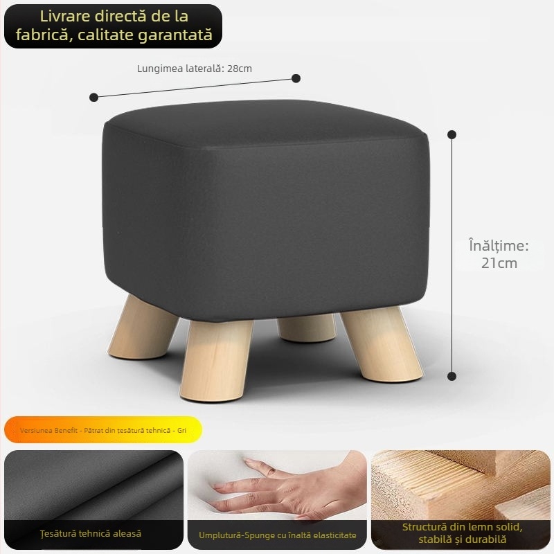 Taburet pentru picioare din lemn, stil japonez, multifuncțional, pentru copii, adulți și persoane în vârstă