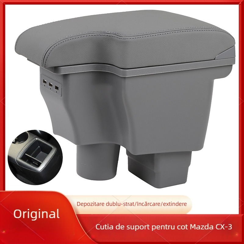 Cutie centrală a cotierelor Mazda CX-3 | Plastic | 2,2 kg | Personalizare disponibilă