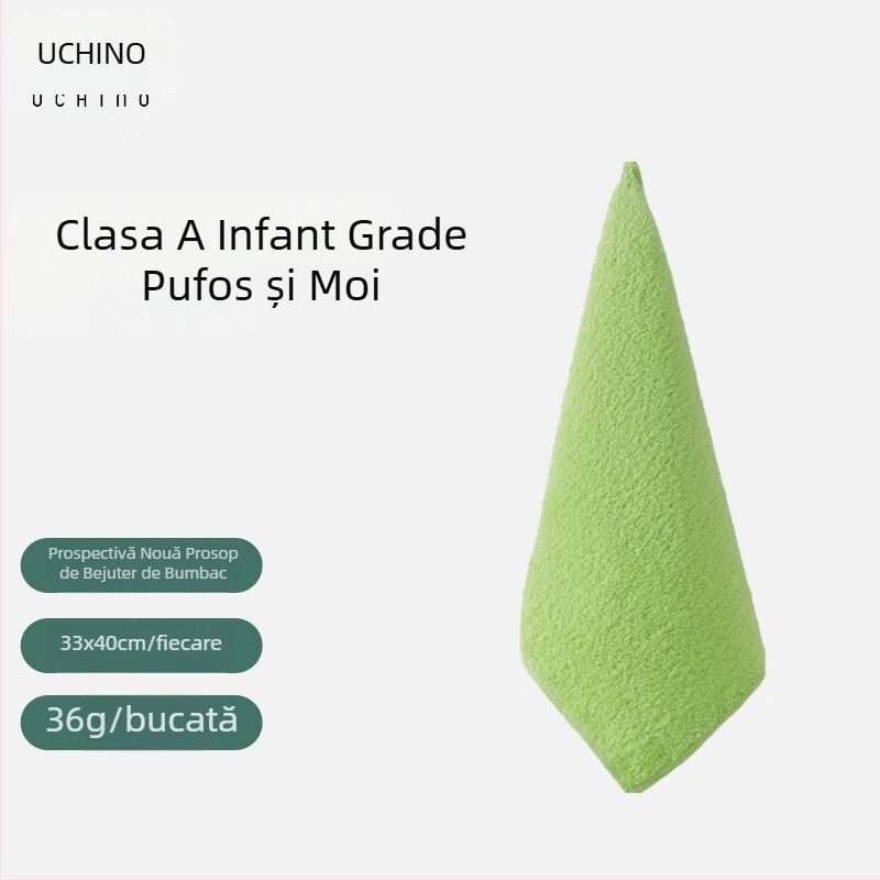 Uchino prosop din bumbac – 32s fire, țesătură cut velvet, greutate 200 g+, delicat cu pielea și absorbant