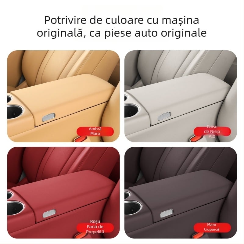 Capac protector pentru cotieră Zhijie R7 cu pernă din silicon — accesoriu interior, protecție împotriva murdăriei