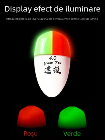 Plutitor de pescuit din plastic pentru aruncări lungi în pescuitul maritim, luminescent