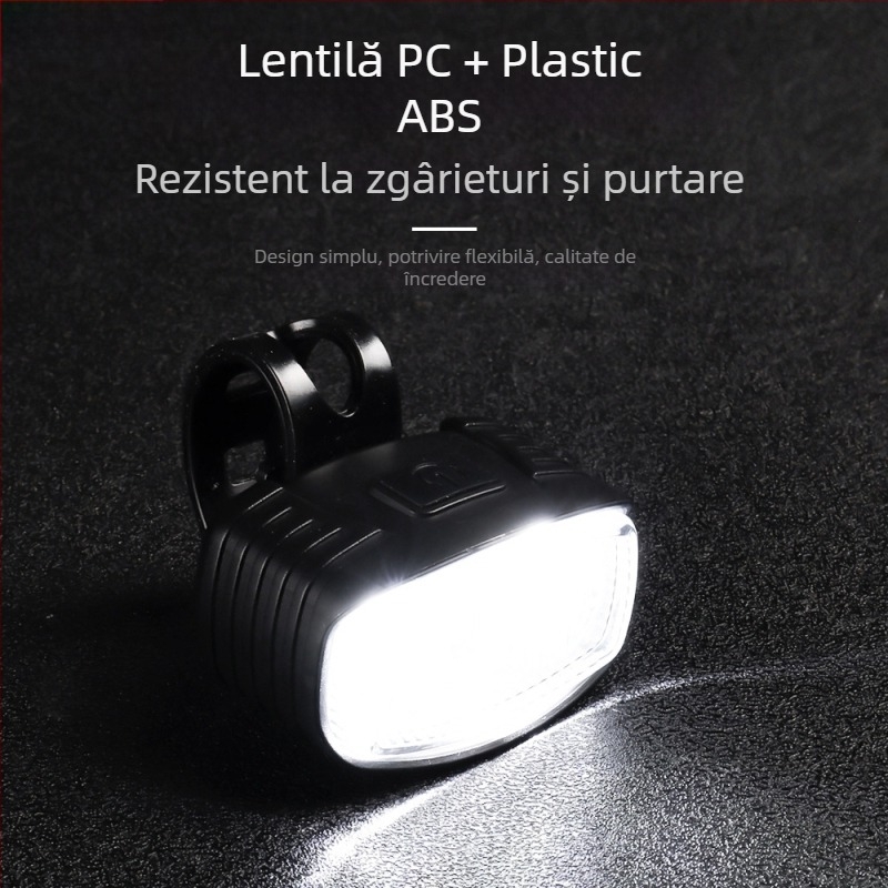 Set lumini bicicletă Meilong: far față și far spate, LED cu înaltă intensitate, pentru MTB și mers în aer liber