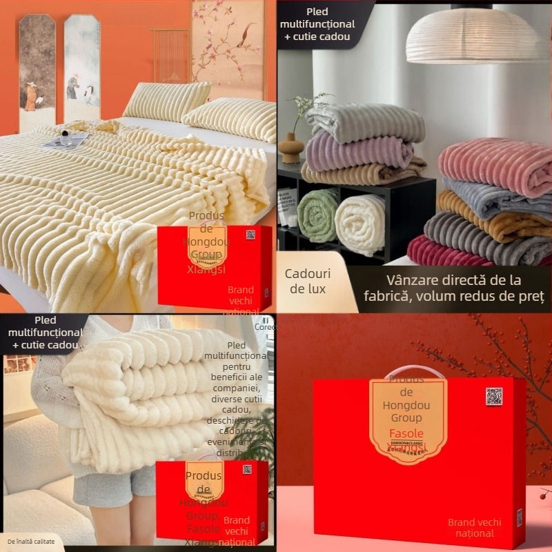 Pătură de la Acacia bean, material: alte materiale, toamnă și iarnă, design minimalist modern, personalizare posibilă.