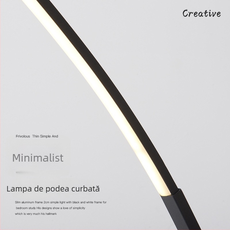 Lampă de podea cu lumină LED, stil nordic, abajur din fier, suprafață de iluminare 10-15 m², 220V