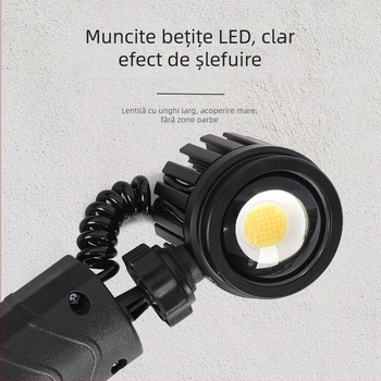 Unique spotlight cu unghi larg și luminozitate ridicată pentru iluminarea colțului interior