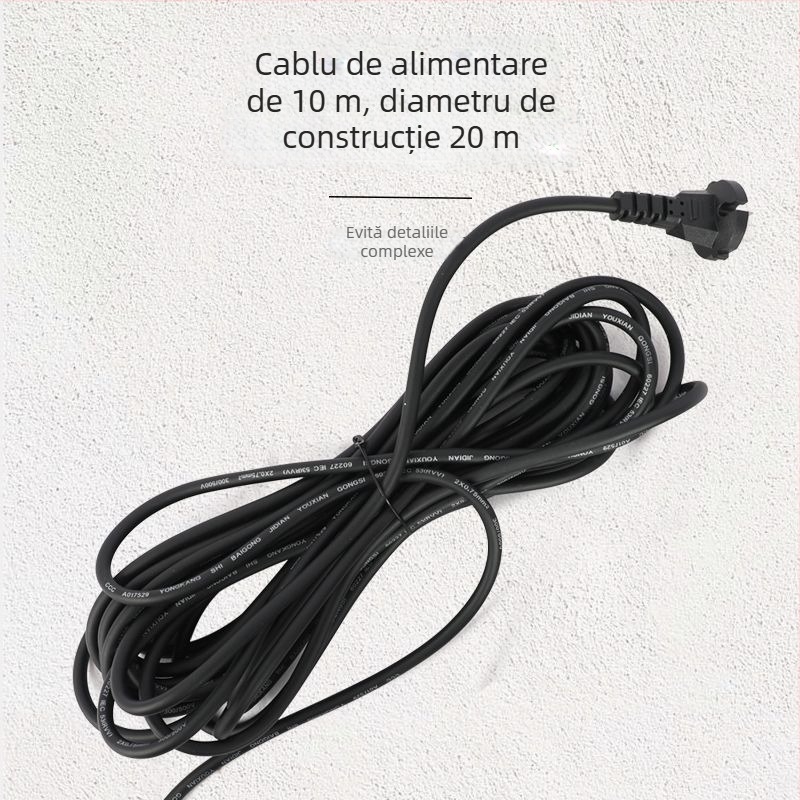 Unique spotlight cu unghi larg și luminozitate ridicată pentru iluminarea colțului interior