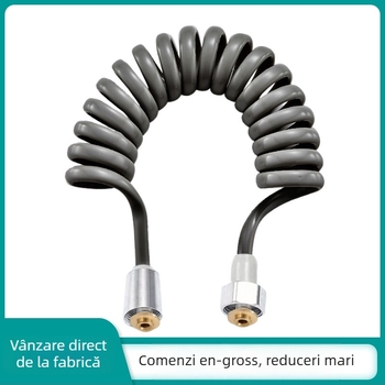 Spray de toaletă cu furtun telescopic și țeavă cu arc — model: Spring tube; material: materiale compozite; montaj: filetare; presiune nominală: normală; stil: simplitate modernă