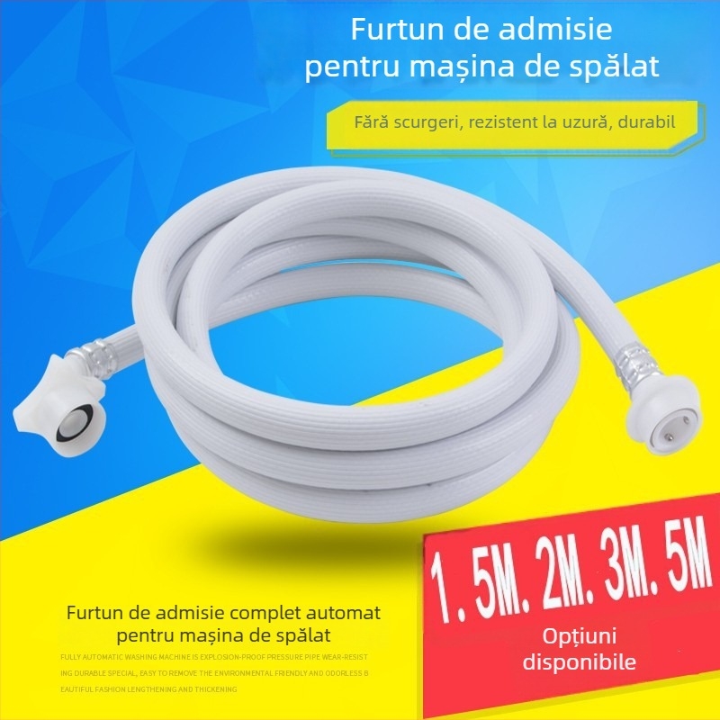 Extensie universală a furtunului de alimentare cu apă pentru mașina de spălat și pentru mașina de gheață, material PU, modelul 056, brand Water refreshing heart, stil Modern simplicity