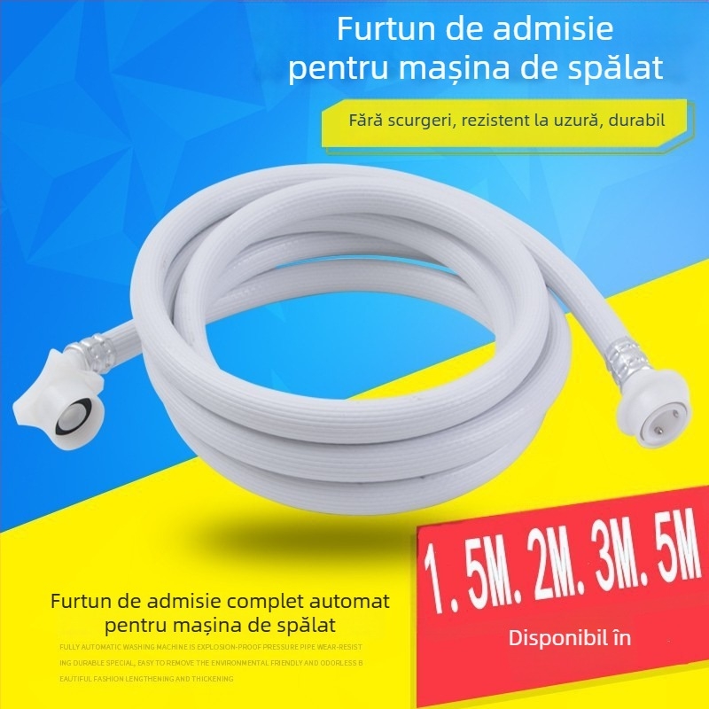 Extensie universală a furtunului de alimentare cu apă pentru mașina de spălat și pentru mașina de gheață, material PU, modelul 056, brand Water refreshing heart, stil Modern simplicity
