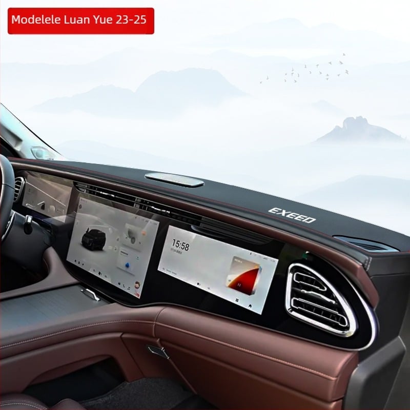 Pad decor interior din piele pentru consola centrală și bord, protecție solară • Material: Piele • Personalizare: Nu • Brand: Altul