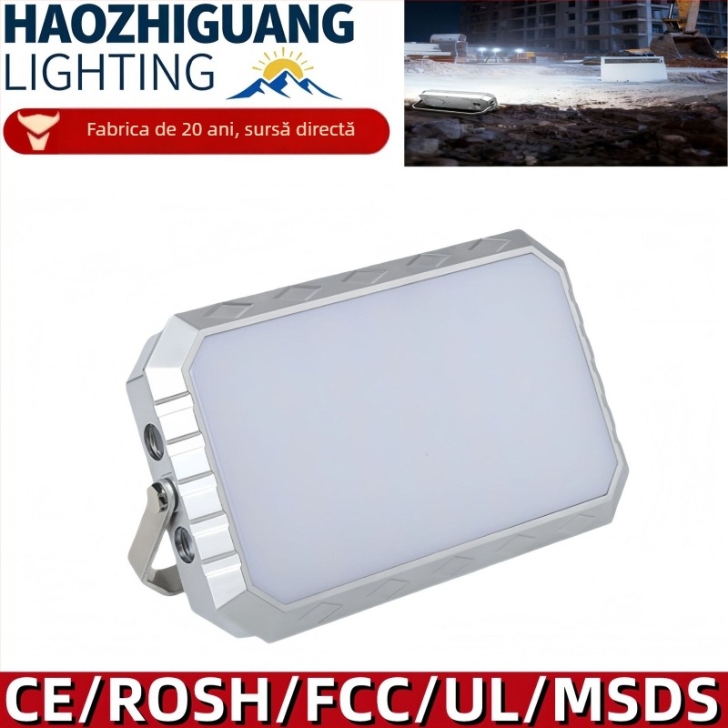 LED lampă de camping cu încărcare wireless, lampă magnetică portabilă, luminozitate înaltă, 5W, baterie 3.7V