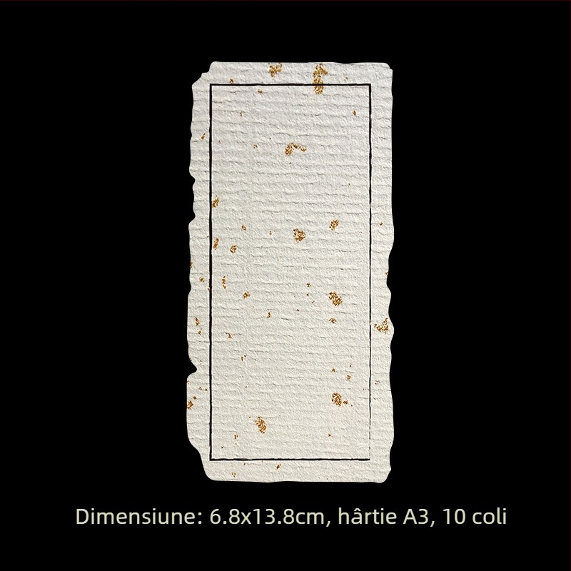 Set etichete albe pentru scriere de mână – hârtie acoperită, dimensiuni variate, autocolante, personalizabile