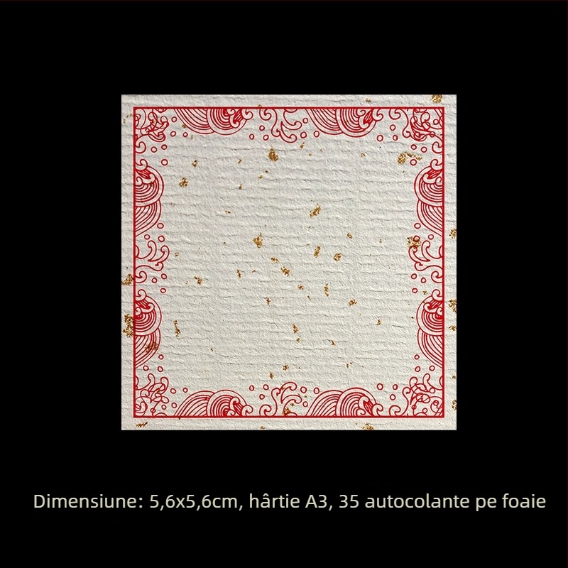 Set etichete albe pentru scriere de mână – hârtie acoperită, dimensiuni variate, autocolante, personalizabile