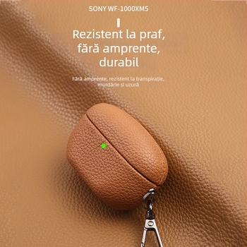 Husă de protecție premium pentru Sony WF-1000XM5, cu textură lychee