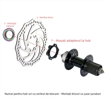 Accesorii pentru bicicletă - mi.xim DS03A adaptor de montaj disc pentru biciclete MTB și oraș, unisex