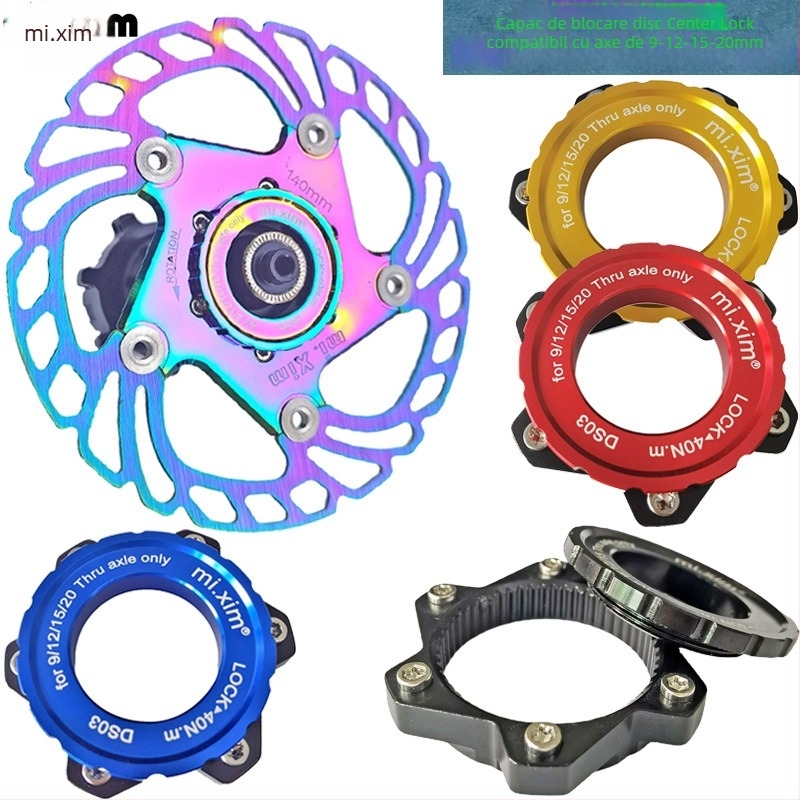 Accesorii pentru bicicletă - mi.xim DS03A adaptor de montaj disc pentru biciclete MTB și oraș, unisex