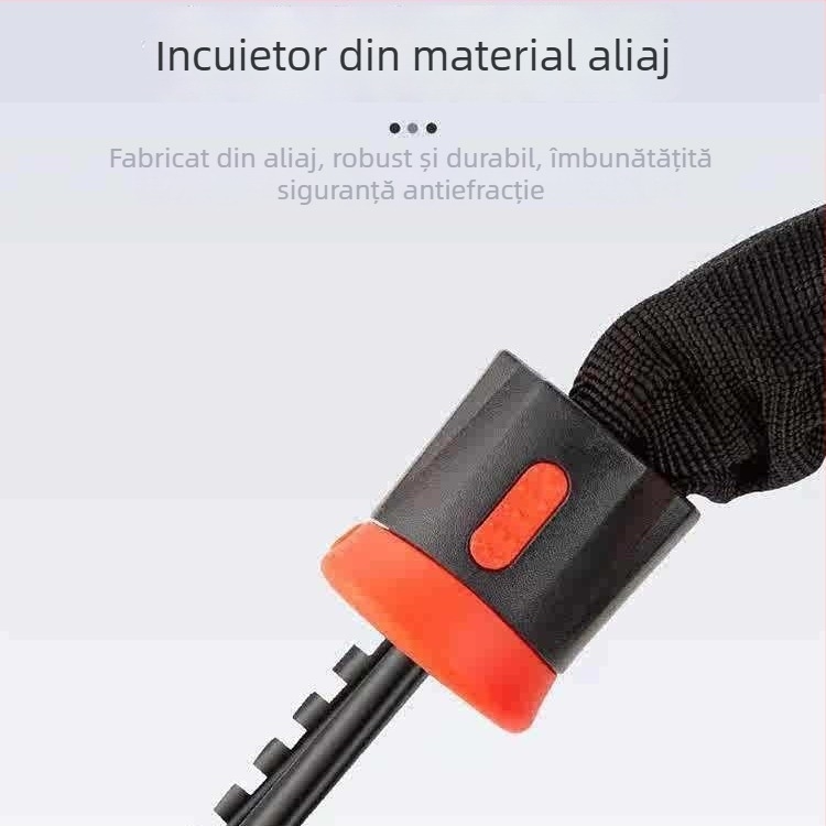 Lacăt cu lanț cu parolă de 4 cifre pentru motociclete, biciclete electrice și biciclete — personalizabil, stil modern minimalist