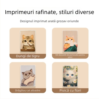 Placă de zgâriere pentru pisici, montată vertical pe perete – durabilă, protejează canapeaua, jucărie pentru ascuirea ghearelor