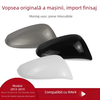 Carcasă exterioară oglindă retrovizoare pentru Toyota RAV4, stânga și dreapta, cu ramă semnalizator, material PC