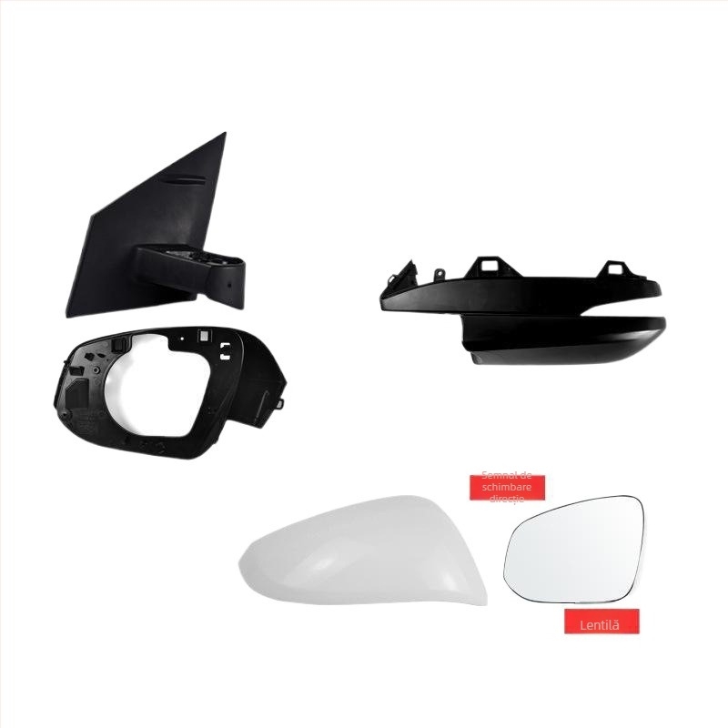 Carcasă exterioară oglindă retrovizoare pentru Toyota RAV4, stânga și dreapta, cu ramă semnalizator, material PC