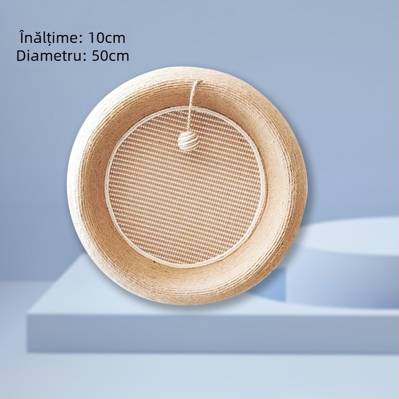 Four Peng Cușcă pentru pisică și Zgârietor din sisal – suprafață integrală din sisal, construcție durabilă, stil drăguț