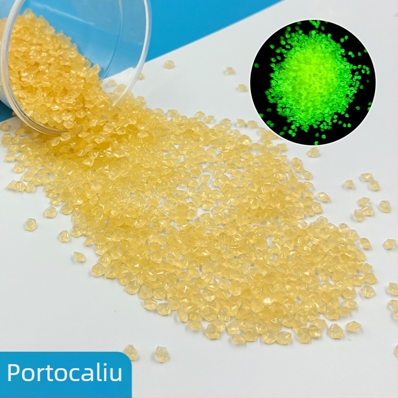 Nisip fosforescent pentru grădină și peisaj de acvariu – pietriș luminos și pietre ciobite, 25 kg, ambalaj 200 bucăți, brand Jibiao, Landstone, origine Yiwu