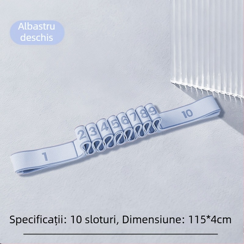 Bandă de rezistență pentru dans cu 8/10/12 secțiuni, curea de fitness yoga pentru talie și întinderea picioarelor, poliester și latex, Lixiang