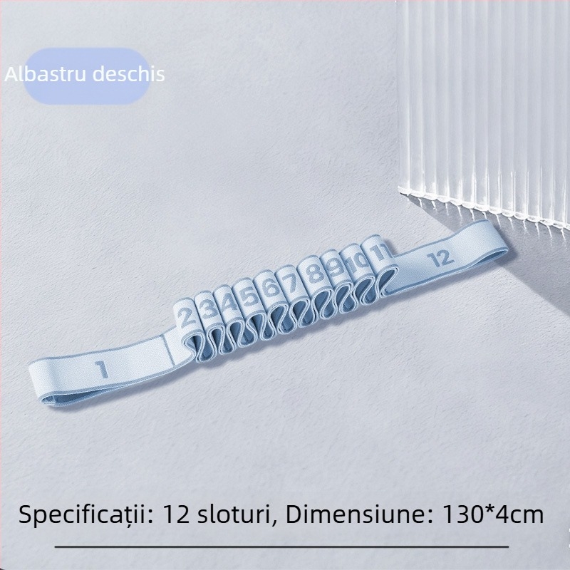 Bandă de rezistență pentru dans cu 8/10/12 secțiuni, curea de fitness yoga pentru talie și întinderea picioarelor, poliester și latex, Lixiang