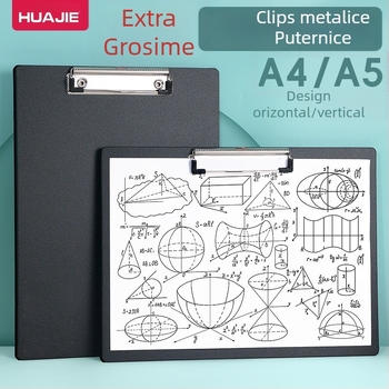 Clește de placă din plastic pentru documente A4, grosime a plăcii 3 mm, dimensiuni 235×315 mm, dosar suspendat pentru documente