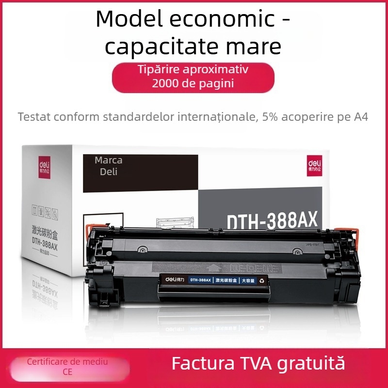 Cartuș toner DTH-388AT pentru HP M1136, M126a și P1106 (randament 1500 de pagini; reîncărcabil cu pulbere; imprimantă laser)