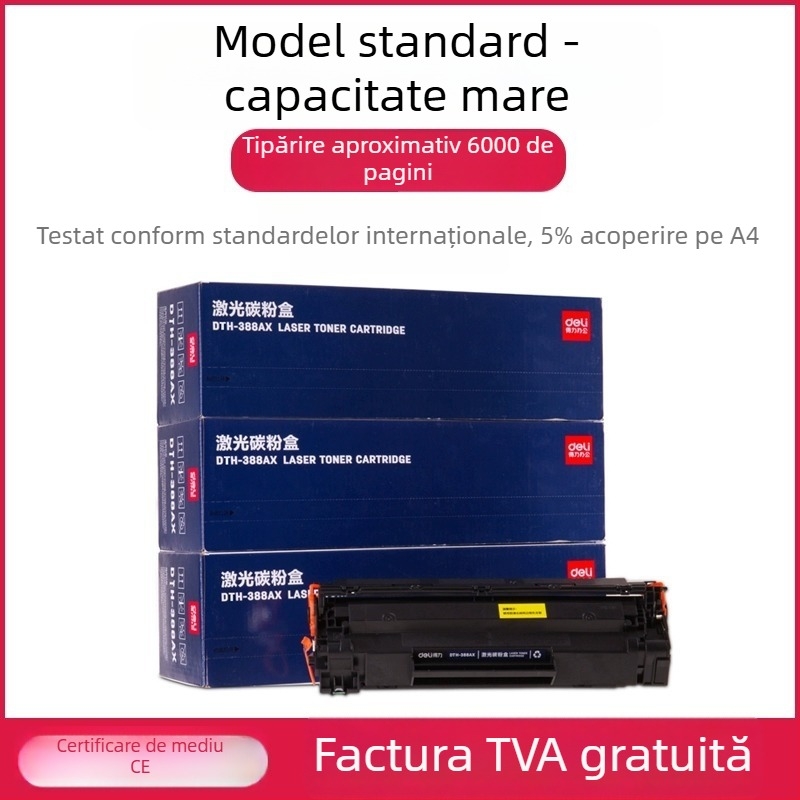 Cartuș toner DTH-388AT pentru HP M1136, M126a și P1106 (randament 1500 de pagini; reîncărcabil cu pulbere; imprimantă laser)