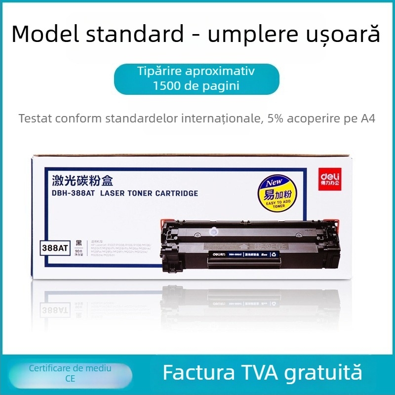 Cartuș toner DTH-388AT pentru HP M1136, M126a și P1106 (randament 1500 de pagini; reîncărcabil cu pulbere; imprimantă laser)