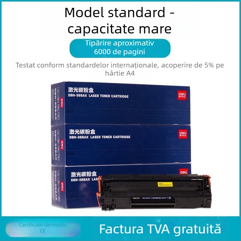 Cartuș toner DTH-388AT pentru HP M1136, M126a și P1106 (randament 1500 de pagini; reîncărcabil cu pulbere; imprimantă laser)