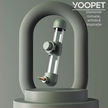 Dispenser automat de apă pentru papagal, din acrilic; recipient tip seringă; brand Demon pet; personalizabil pentru comenzi mari