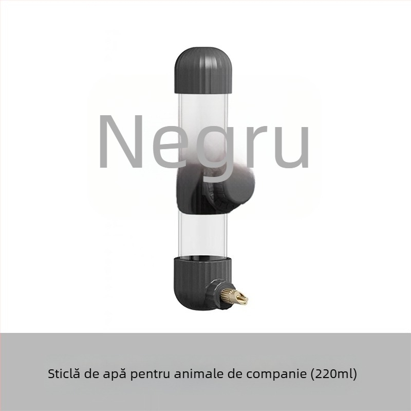 Dispenser automat de apă pentru papagal, din acrilic; recipient tip seringă; brand Demon pet; personalizabil pentru comenzi mari