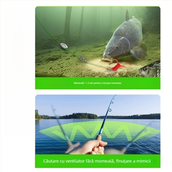 Set de linii pentru pescuitul crapului, toamnă-iarnă, material PE