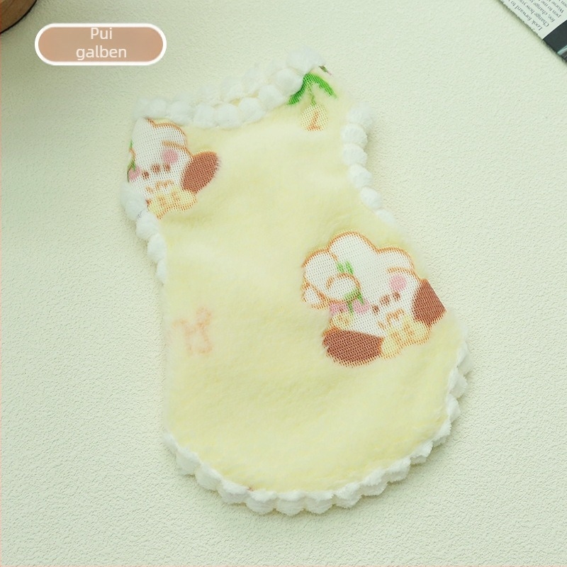 Vestă pentru animale de companie din lână, stil prințesă, pentru câini și pisici