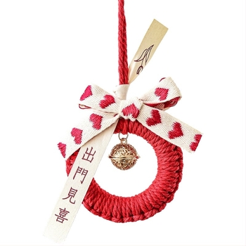 Nuchi ornament de Anul Nou cu clopoțel, caracter de binecuvântare și motiv zodiacal, pandant mini suspendat pentru Festivalul de primăvară