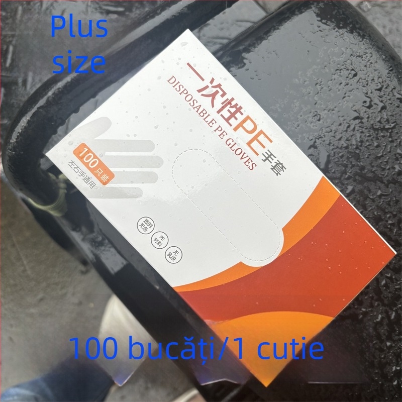 Mănuși de unică folosință din plastic, îngroșate, rezistente la uzură, ambalate individual