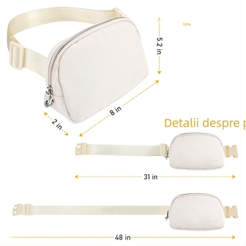 Geantă de talie pentru sport cu protecție anti-furt, MELCOU, unisex, poliester, sporturi în aer liber, vara 2023.